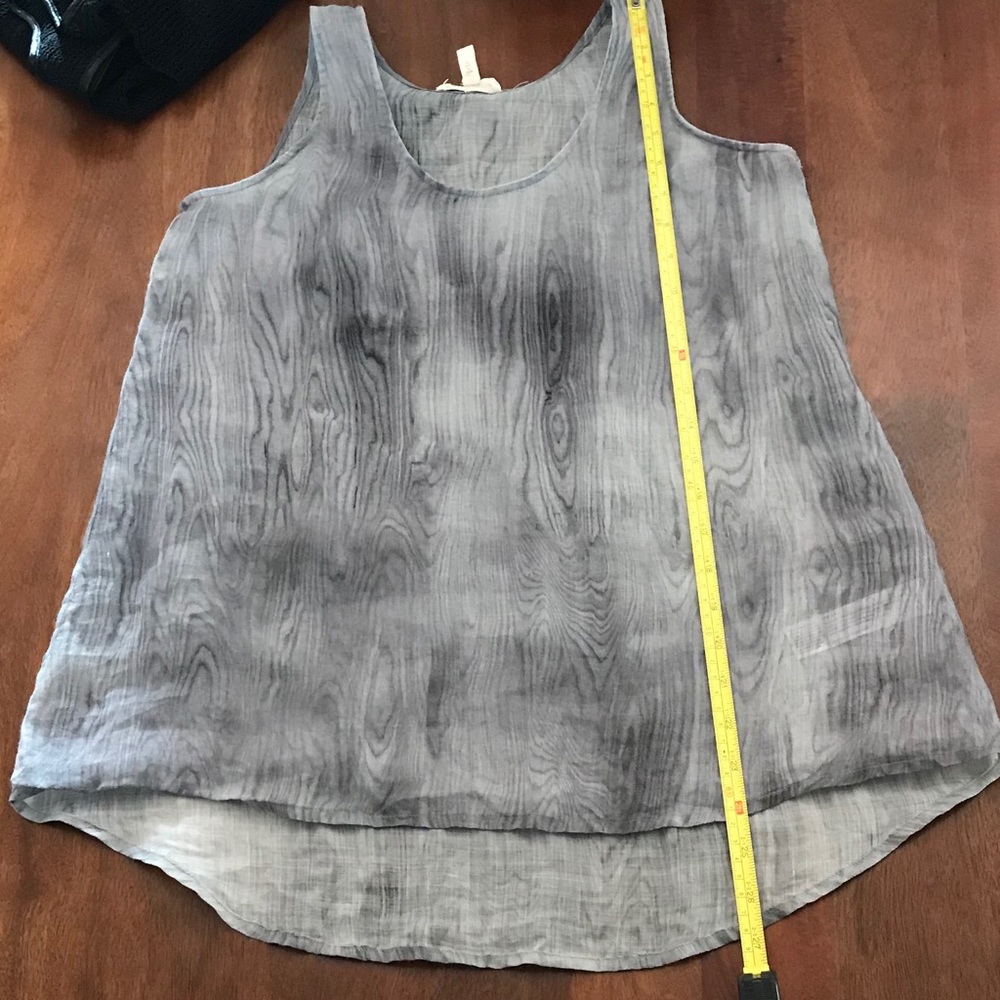 Eileen Fisher Wood Grain Print Tank XS